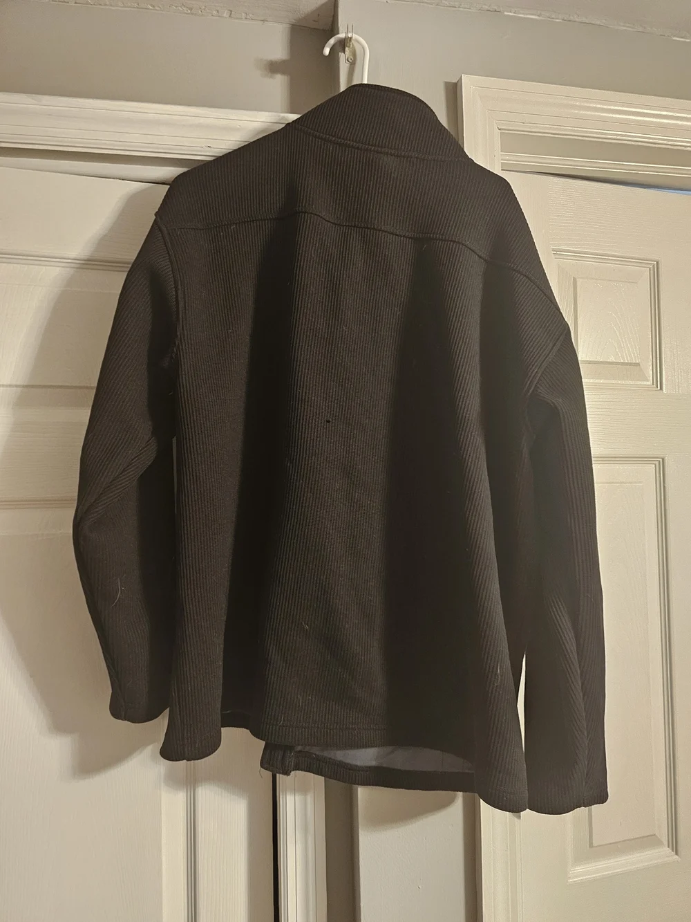 NHL Black Full-Zip Jacket with Orange Trim
